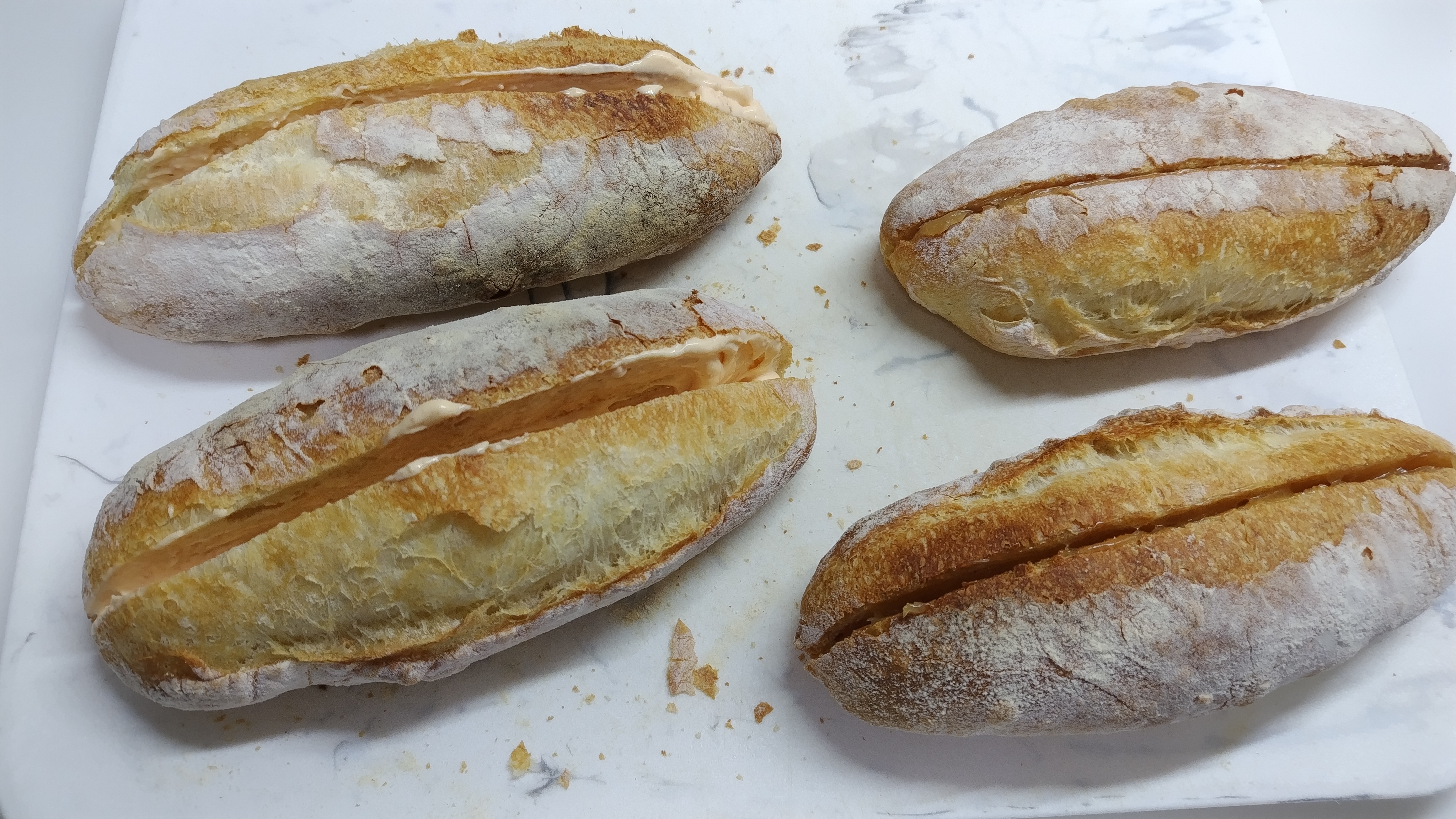 こねない明太バゲット